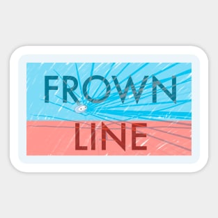 FROWN LINE Sticker